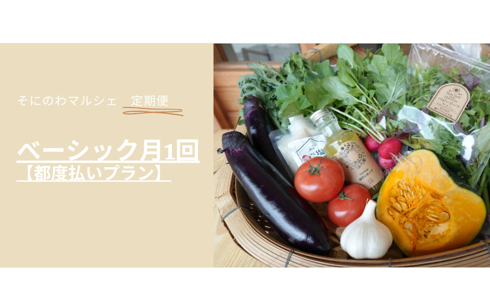【毎月1回発送】そにのわマルシェ定期便ベーシック都度払いプラン　2025　9月スタート紹介画像1